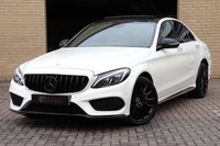 USED 2017 17 MERCEDES-BENZ C-CLASS C250D 2.1 AMG LINE PREMIUM PLUS 4MATIC DIAMOND WHITE PAN ROOF MEMORY SEATS