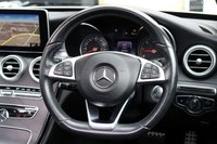 USED 2017 17 MERCEDES-BENZ C-CLASS C250D 2.1 AMG LINE PREMIUM PLUS 4MATIC DIAMOND WHITE PAN ROOF MEMORY SEATS