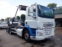 USED 2015 15 DAF CF 2015 DAF CF-410 6x2 Hook Loader - (Draw Bar Spec.) 