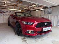 USED 2016 FORD MUSTANG 2.3T EcoBoost Convertible 2dr Petrol SelShift Euro 6 (317 ps)+1 OWNER FROM NEW+HISTORY+MEDIA+BLUETOOTH+NAVIGATION+BLACK 19 INCH ALLOYS+CLIMATE+CAMERA+PARK CONTROL+ 1 OWNER FROM NEW+HISTORY+MEDIA+FULL LEATHER HEATED SEATS+ALLOYS+PARKING SENSORS+CLIMATE+BLUETOOTH+NAV+USB+AUX+DAB+REAR CAM+HPI CLEAR