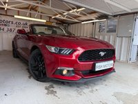 USED 2016 FORD MUSTANG 2.3T EcoBoost Convertible 2dr Petrol SelShift Euro 6 (317 ps)+1 OWNER FROM NEW+HISTORY+MEDIA+BLUETOOTH+NAVIGATION+BLACK 19 INCH ALLOYS+CLIMATE+CAMERA+PARK CONTROL+ 1 OWNER FROM NEW+HISTORY+MEDIA+FULL LEATHER HEATED SEATS+ALLOYS+PARKING SENSORS+CLIMATE+BLUETOOTH+NAV+USB+AUX+DAB+REAR CAM+HPI CLEAR