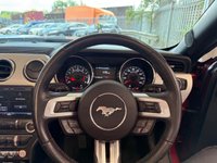 USED 2016 FORD MUSTANG 2.3T EcoBoost Convertible 2dr Petrol SelShift Euro 6 (317 ps)+1 OWNER FROM NEW+HISTORY+MEDIA+BLUETOOTH+NAVIGATION+BLACK 19 INCH ALLOYS+CLIMATE+CAMERA+PARK CONTROL+ 1 OWNER FROM NEW+HISTORY+MEDIA+FULL LEATHER HEATED SEATS+ALLOYS+PARKING SENSORS+CLIMATE+BLUETOOTH+NAV+USB+AUX+DAB+REAR CAM+HPI CLEAR