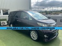 USED 2012 TOYOTA VELLFIRE TOYOTA VELLFIRE 2.4 LITRE PETROL IDEAL FOR CAMPER CONVERSION #1126 VERY LOW MILEAGE
