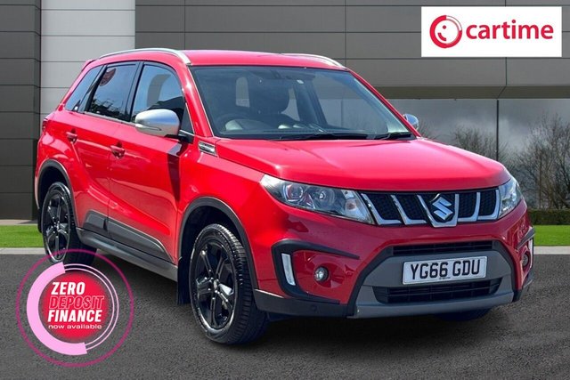 View our Suzuki Vitara 1.4 Boosterjet S SUV 5dr Petrol Manual ALLGRIP Euro 6 (s/s) (140 ps) Touchscreen, Reverse Camera, Satellite Navigation, DAB - Digital Radio, 17-Inch Alloy Wheels