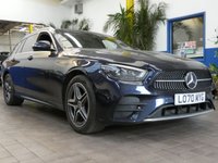 USED 2020 70 MERCEDES-BENZ E-CLASS 2.0 E300de 13.5kWh AMG Line Estate 5dr Diesel Plug-in Hybrid G-Tronic+ Euro 6 (s/s) (306 ps) SAT NAV ANDROID APPLE CARPLAY LEATHER HEATED SEATS CRUISE CONTROL REAR VIEW CAMERA PARKING SENSORS 1 OWNER SERVICE HISTORY WARRANTY