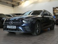 USED 2020 70 MERCEDES-BENZ E-CLASS 2.0 E300de 13.5kWh AMG Line Estate 5dr Diesel Plug-in Hybrid G-Tronic+ Euro 6 (s/s) (306 ps) SAT NAV ANDROID APPLE CARPLAY LEATHER HEATED SEATS CRUISE CONTROL REAR VIEW CAMERA PARKING SENSORS 1 OWNER SERVICE HISTORY WARRANTY