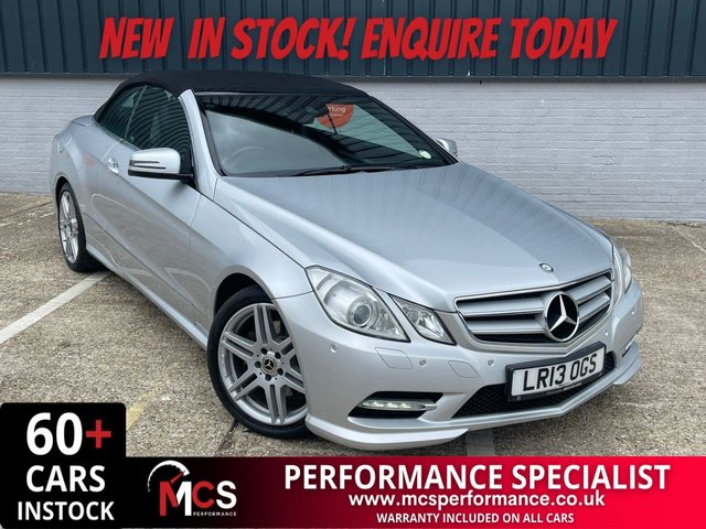 2013 13 MERCEDES-BENZ E-CLASS 2.1 E220 CDI BlueEfficiency Sport Cabriolet 2dr Diesel G-Tronic+ Euro 5 (s/s) (170 ps) **SALE** EVERY CAR REDUCED !
