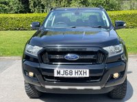 USED 2018 68 FORD RANGER 2.2 TDCi Black Edition Pickup Double Cab 4dr Diesel Manual 4WD Euro 6 (s/s) (160 ps) ** NO VAT ** FULL LEATHER +SAT NAV