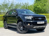 USED 2018 68 FORD RANGER 2.2 TDCi Black Edition Pickup Double Cab 4dr Diesel Manual 4WD Euro 6 (s/s) (160 ps) ** NO VAT ** FULL LEATHER +SAT NAV