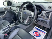 USED 2018 68 FORD RANGER 2.2 TDCi Black Edition Pickup Double Cab 4dr Diesel Manual 4WD Euro 6 (s/s) (160 ps) ** NO VAT ** FULL LEATHER +SAT NAV