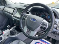 USED 2018 68 FORD RANGER 2.2 TDCi Black Edition Pickup Double Cab 4dr Diesel Manual 4WD Euro 6 (s/s) (160 ps) ** NO VAT ** FULL LEATHER +SAT NAV