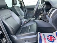 USED 2018 68 FORD RANGER 2.2 TDCi Black Edition Pickup Double Cab 4dr Diesel Manual 4WD Euro 6 (s/s) (160 ps) ** NO VAT ** FULL LEATHER +SAT NAV