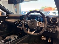 USED 2019 19 MERCEDES-BENZ A-CLASS 1.3 A200 AMG Line Hatchback 5dr Petrol 7G-DCT Euro 6 (s/s) (163 ps)+1 OWNER FROM NEW+2 KEYS+FSH+MEDIA+APPS+DIGITAL COCKPIT+APPLE CAR PLAY+HALF LEATHER SEATS+NAVIGATION 2 KEYS+1 OWNER FROM NEW+FSH+HALF LEATHER SEATS+DIGITAL COCKPIT+CLIMATE+NAV WITH SD CARD+APPLECARPLAY+APPS+18" ALLOYS+BLUETOOTH+USB+AUX+DAB+CRUISE+HPI CLEAR