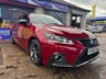 USED 2019 69 LEXUS CT 1.8 200h F Sport Hatchback 5dr Petrol Hybrid E-CVT Euro 6 (s/s) (136 ps) BEAUTIFUL RED, CLEAN INSIDE AND OUT