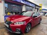 USED 2019 69 LEXUS CT 1.8 200h F Sport Hatchback 5dr Petrol Hybrid E-CVT Euro 6 (s/s) (136 ps) BEAUTIFUL RED, CLEAN INSIDE AND OUT