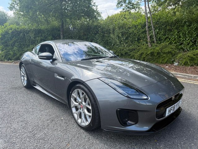 2018 18 Jaguar F-Type 2.0i R-Dynamic Coupe 2dr Petrol Auto Euro 6 (s/s) (300 ps)-Factory Extras Worth  &pound;3,735-Superb Low Mileage Example Finished In Corris Grey Metallic-Heated Ebony Leather Upholstery-19
