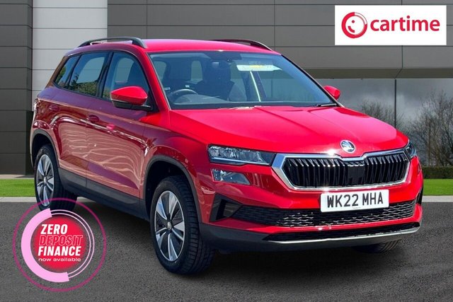 View our Skoda Karoq 1.0 TSI SE Drive SUV 5dr Petrol Manual Euro 6 (s/s) (110 ps) DAB Digital Radio, LED Headlights, Touchscreen Media, Android Auto/Apple CarPlay, Cruise Control