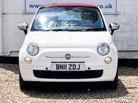 USED 2011 11 FIAT 500C 1.2 Pop Convertible 2dr Petrol Manual Euro 5 (69 bhp) www.suffolkcarcentre.co.uk - Located at Lowestoft