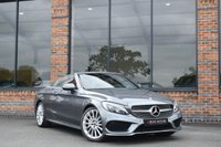 USED 2017 P MERCEDES-BENZ C-CLASS 2.1 C220d AMG Line (Premium Plus) Cabriolet 2dr Diesel G-Tronic+ Euro 6 (s/s) (170 ps) PREMIUM PLUS / FULL HISTORY