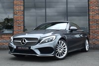 USED 2017 P MERCEDES-BENZ C-CLASS 2.1 C220d AMG Line (Premium Plus) Cabriolet 2dr Diesel G-Tronic+ Euro 6 (s/s) (170 ps) PREMIUM PLUS / FULL HISTORY