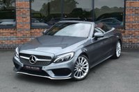 USED 2017 P MERCEDES-BENZ C-CLASS 2.1 C220d AMG Line (Premium Plus) Cabriolet 2dr Diesel G-Tronic+ Euro 6 (s/s) (170 ps) PREMIUM PLUS / FULL HISTORY