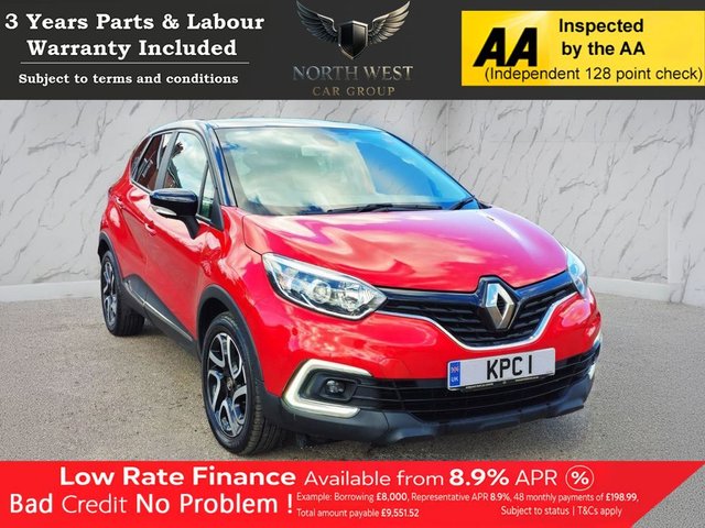 View our Renault Captur 0.9 TCe ENERGY Iconic SUV 5dr Petrol Manual Euro 6 (s/s) (90 ps) NATIONWIDE PARTS & LABOUR WARRANTY INCLUDED + 12 MONTHS AA BREAKDOWN FREE