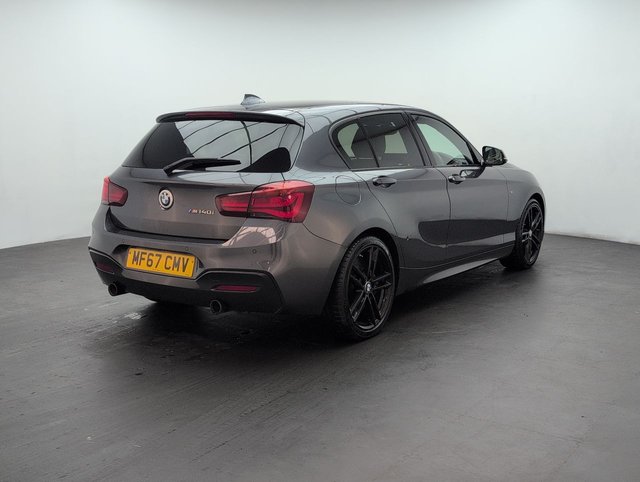 USED 2017 67 BMW 1 Series 3.0 M140i Shadow Edition Hatchback 5dr Petrol Auto Euro 6 (s/S) (340 Ps) Mineral Grey + Bluetooth