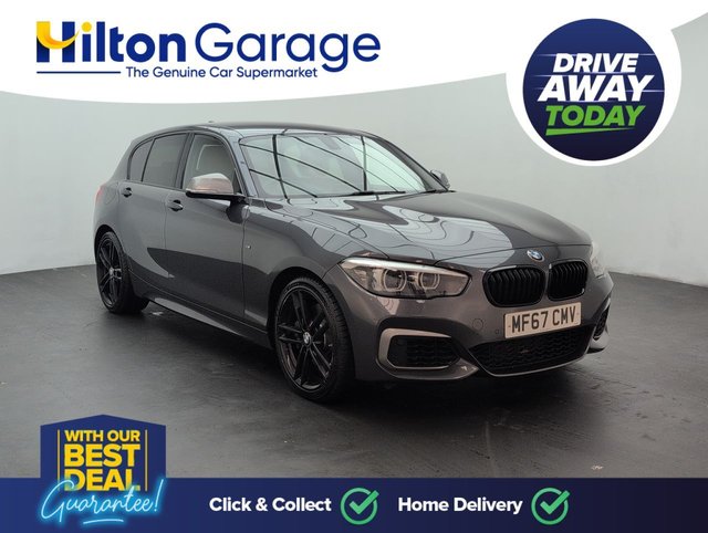 USED 2017 67 BMW 1 Series 3.0 M140i Shadow Edition Hatchback 5dr Petrol Auto Euro 6 (s/S) (340 Ps) Mineral Grey + Bluetooth
