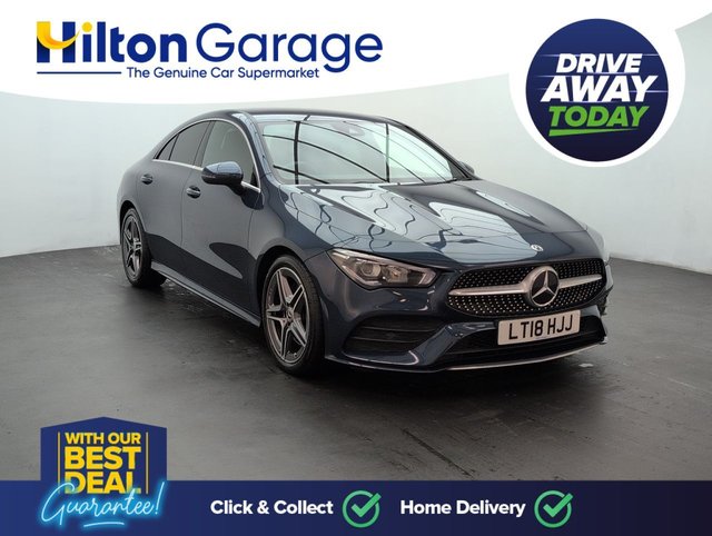USED 2021 21 Mercedes-Benz Cla 1.3 Cla200 Amg Line Coupe 4dr Petrol 7g-Dct Euro 6 (s/S) (163 Ps) Lane Keeping Assist+privacy Glass