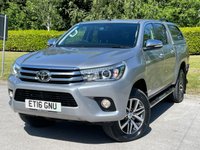 USED 2016 16 TOYOTA HI-LUX 2.4 D-4D Invincible Pickup Double Cab 4dr Diesel Manual 4WD Euro 6 (TSS) (150 ps) SAT NAV + CANOPY   ** NO VAT ***