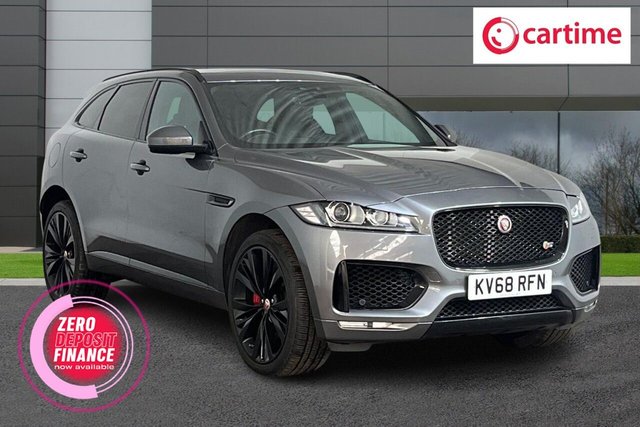 View our Jaguar F-Pace 3.0 D300 V6 S SUV 5dr Diesel Auto AWD Euro 6 (s/s) (300 ps) Touchscreen, Reversing Camera, Meridian Sound System, Ambient Lighting, Cruise Control