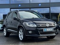 USED 2013 63 VOLKSWAGEN TIGUAN 2.0 TDI BlueMotion Tech R-Line SUV 5dr Diesel DSG 4WD Euro 5 (s/s) (140 ps) LEATHER*18"ALLOYS*PARK ASSIST