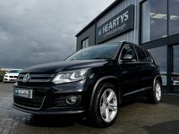 USED 2013 63 VOLKSWAGEN TIGUAN 2.0 TDI BlueMotion Tech R-Line SUV 5dr Diesel DSG 4WD Euro 5 (s/s) (140 ps) LEATHER*18"ALLOYS*PARK ASSIST