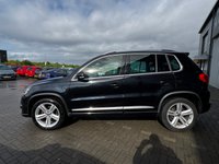 USED 2013 63 VOLKSWAGEN TIGUAN 2.0 TDI BlueMotion Tech R-Line SUV 5dr Diesel DSG 4WD Euro 5 (s/s) (140 ps) LEATHER*18"ALLOYS*PARK ASSIST