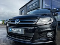 USED 2013 63 VOLKSWAGEN TIGUAN 2.0 TDI BlueMotion Tech R-Line SUV 5dr Diesel DSG 4WD Euro 5 (s/s) (140 ps) LEATHER*18"ALLOYS*PARK ASSIST