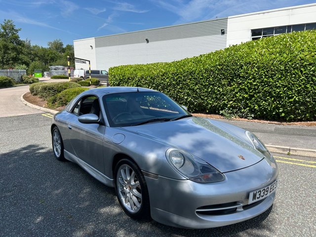 2000 W Porsche 911 3.4 996 Carrera Convertible 2dr Petrol Tiptronic S (290 g/km, 300 bhp)-Nice Example Finished In Arctic Silver Metallic-Black Leather Upholstery-Rms & Ims Done April 2018 at Cath Burrows Porsche Specialist-Factory Hardtop-Wind Deflector-14 Services On File-Climate Control-6 Cd Changer-18 Inch Split Rim Alloy Wheels With Matching Pirelli Tyres-Great Value & Ready To Be Enjoyed.
