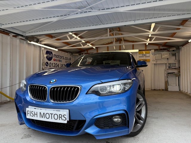 2017 67 BMW 2 SERIES 1.5 218i M Sport Coupe 2dr Petrol Manual Euro 6 (s/s) (136 ps)+2 KEYS+HISTORY+MEDIA+BLUETOOTH+ALLOYS+CLIMATE+CRUISE+NAVIGATION+ 2 KEYS+PARKING SENSORS+CRUISE+ALLOYS+BLUETOOTH+MEDIA+AIRCON+NAV+USB+AUX+DAB+HPI CLEAR