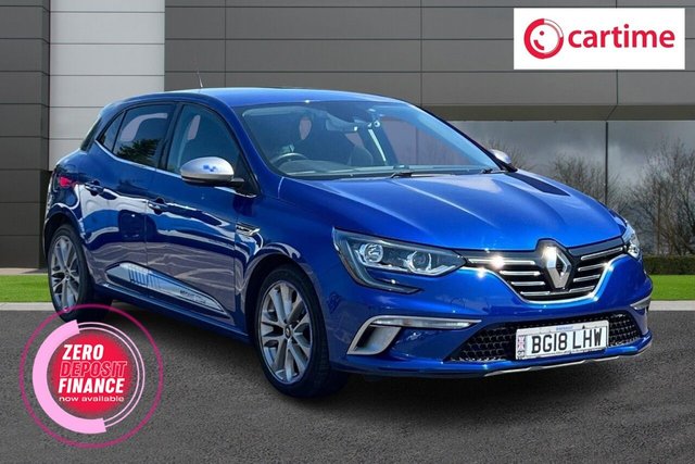 View our Renault Megane 1.2 TCe GT Line Nav Hatchback 5dr Petrol Manual Euro 6 (s/s) (130 ps) 7in Sat Nav, Rear Sensors, DAB / Bluetooth, 17in Alloys, Climate Control
