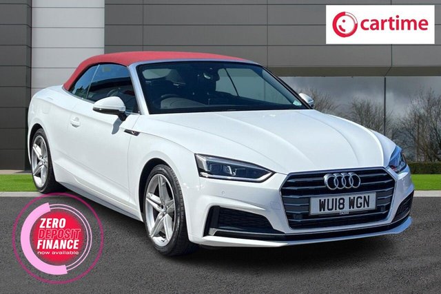 View our Audi A5 Cabriolet 2.0 TFSI S line Convertible 2dr Petrol Manual Euro 6 (s/s) (190 ps) Media Display, Bluetooth, DAB - Digital Radio, Cruise Control, Satellite Navigation