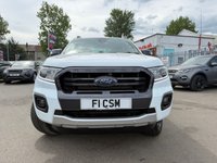 USED 2021 FORD RANGER 2.0 EcoBlue Wildtrak Pickup Double Cab 4dr Diesel Auto 4WD Euro 6 (s/s) (213 ps) AN ABSOLUTE BEAUTY FINISHED IN SUPER POPULAR WHITE PAINT+DIESEL+AUTOMATIC+NO VAT+ONLY 1 OWNER FROM NEW+SERVICE HISTORY+ULEZ COMPLIANT+SIDE STEPS+LOAD LINER+LOAD COVER+TOW BAR+REAR VIEW CAMERA+ROOF RACK+CRUISE CONTROL+SATELLITE NAVIGATION+PARK ASSIST+AIR CONDITIONING+ALLOY WHEELS+1 FULL YEARS MOT PRIOR TO COLLECTION+CALL TODAY TO ARRANGE A VIEWING+DONT DELAY!!!!!!!!!!!!!!!!!!!!!!!!!!!!!!!!!!!!!!!!!