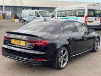 USED 2019 19 AUDI A4 2.0 TFSI 40 Black Edition Saloon 4dr Petrol S Tronic Euro 6 (s/s) (190 ps) A TRULY STUNNING ADDITION TO OUR FORECOURT+ONLY 1 FORMER KEEPER+SERVICE HISTORY+ULEZ COMPLIANT+PRIVACY GLASS+HALF LEATHER INTERIOR+SATELLITE NAVIGATION+PARK ASSIST+CLIMATE CONTROL+19 INCH ALLOY WHEELS+COST NEW &pound;36495 MAKING THIS USED VEHICLE OUTSTANDING VALUE AT OUR LOW PRICE+CALL NOW TO SPEAK WITH ONE OF OUR VERY EXPERIENCED SALES EXECUTIVES TO ARRANGE A VIEWING+ABSOLUTELY NOT TO BE MISSED+READY TO DRIVE AWAY TODAY!!!!!!!!!!!!!!!!!!!!!!!!!!!!!!