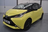 USED 2017 17 TOYOTA AYGO 1.0 VVT-i x-cite 3 Yellow Bi-Tone Hatchback 5dr Petrol Manual Euro 6 (68 ps) Reversing Camera, Satellite Navigation, Cruise Control