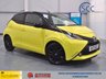 USED 2017 17 TOYOTA AYGO 1.0 VVT-i x-cite 3 Yellow Bi-Tone Hatchback 5dr Petrol Manual Euro 6 (68 ps) Reversing Camera, Satellite Navigation, Cruise Control