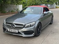 USED 2018 18 MERCEDES-BENZ C-CLASS 2.1 C220d AMG Line (Premium Plus) Cabriolet 2dr Diesel G-Tronic+ Euro 6 (s/s) (170 ps) 