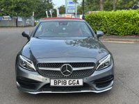 USED 2018 18 MERCEDES-BENZ C-CLASS 2.1 C220d AMG Line (Premium Plus) Cabriolet 2dr Diesel G-Tronic+ Euro 6 (s/s) (170 ps) 