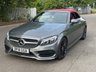 USED 2018 18 MERCEDES-BENZ C-CLASS 2.1 C220d AMG Line (Premium Plus) Cabriolet 2dr Diesel G-Tronic+ Euro 6 (s/s) (170 ps) 