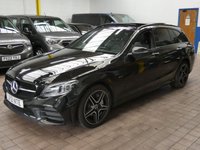USED 2021 21 MERCEDES-BENZ C-CLASS 2.0 C300de 13.5kWh AMG Line Night Edition (Premium Plus) Estate 5dr Diesel Plug-in Hybrid G-Tronic+ Euro 6 (s/s) (306 ps) SAT NAV PANORAMIC SUNROOF HEATED LEATHER 360 CAMERA PARKING SENSORS 1 OWNER SERVICE HISTORY WARRANTY