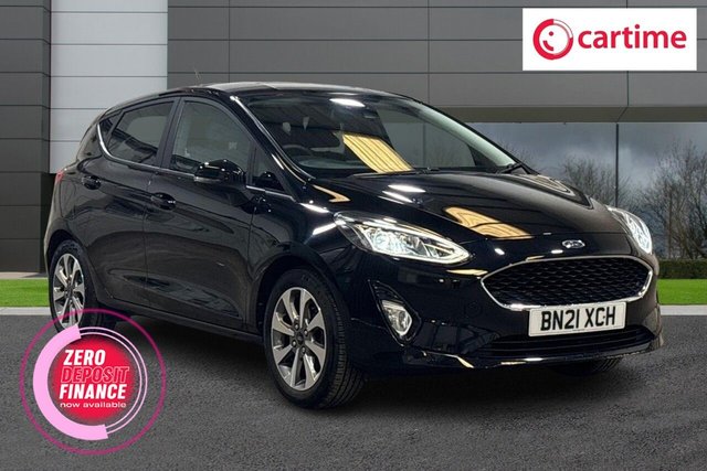 View our Ford Fiesta 1.0T EcoBoost Trend Hatchback 5dr Petrol Manual Euro 6 (s/s) (95 ps) 8in Touchscreen, Air Conditioning, Heated Windscreen, DAB / Bluetooth, 16in Alloys