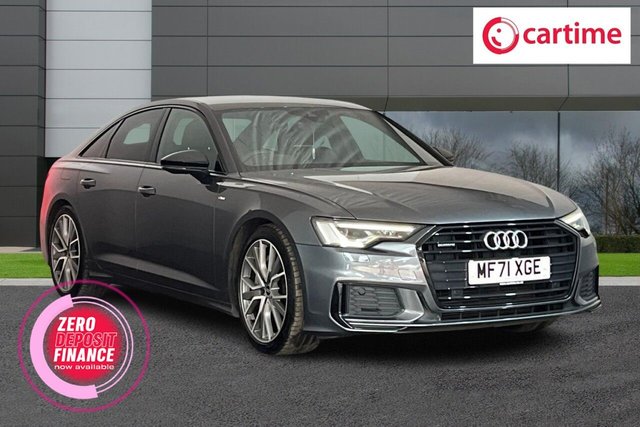 View our Audi A6 Saloon 2.0 TFSIe 50 Black Edition Saloon 4dr Petrol Plug-in Hybrid S Tronic quattro Euro 6 (s/s) 17.9kWh (299 ps) Touchscreen, Apple CarPlay / Android Auto, Satellite Navigation, Heated Seats, Reversing Camera