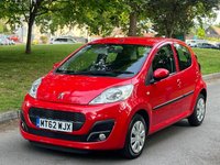 USED 2013 62 PEUGEOT 107 1.0 12V Active Hatchback 5dr Petrol Manual Euro 5 (68 ps) 